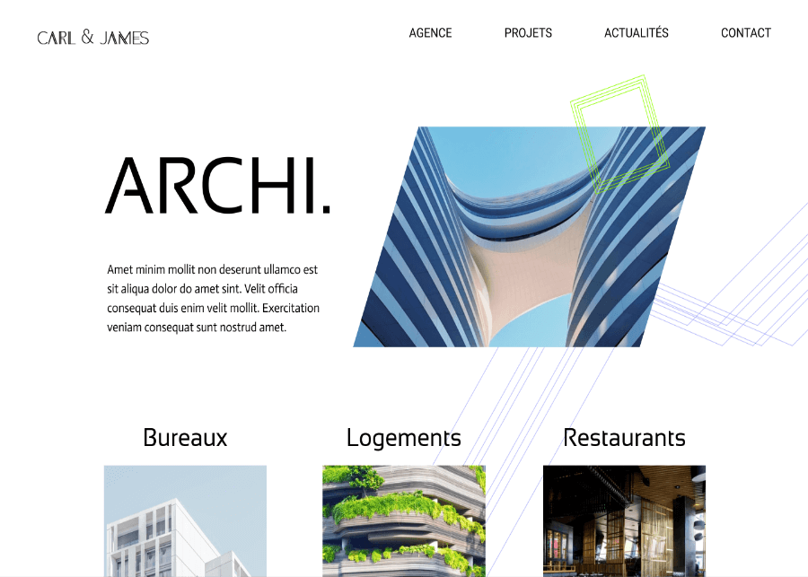 Éco-conception d'un site web d'agence d'architecture